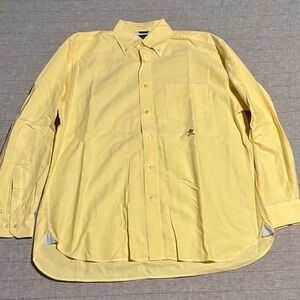 Tommy Hilfiger Men's Bright Yellow Button Down Shirt